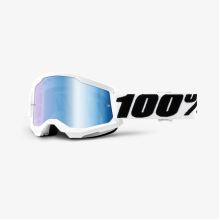 100% brýle motokrosové STRATA 2 Goggle Everest - Mirror Blue Lens