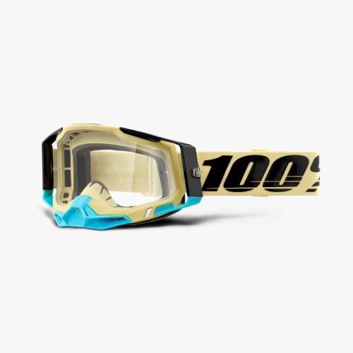 100% brýle motokrosové RACECRAFT 2 Goggle Airblast - Clear Lens