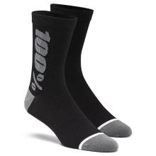 100% ponožky Rythym Merino zateplené černé/šedé S/M