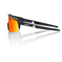 100% brýle Speedcraft Soft Tact Black - HiPER Red Multilayer Mirror Lens