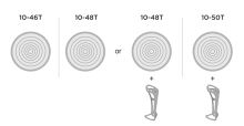 GARBARUK kazeta 11° (SRAM XD Freehub) 10-(46T, 48T, 50T) (6)