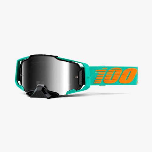 100% brýle motokrosové Armega Goggle Clark - Silver Flash Mirror Lens