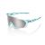 100% sluneční brýle SPEEDTRAP - Polished Translucent Mint - HiPER Silver Mirror Lens