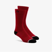 100% ponožky SOLID, červené, S/M