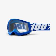 100% brýle motokrosové STRATA 2 Goggle Blue - Clear Lens