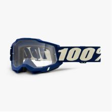 100% brýle motokrosové ACCURI 2 Goggle Deepmarine - Clear Lens