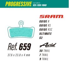Less brzdové destičky ceramic Sram guide-ultimate-g2 / Avid x0-7-9