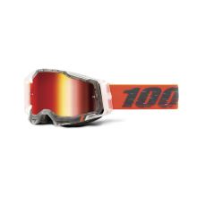 100% brýle motokrosové RACECRAFT 2 Goggle Schrute - Mirror Red Lens