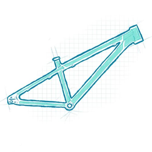 InvisiFRAME - ochranná folie na rám MTB kola universální lesklá