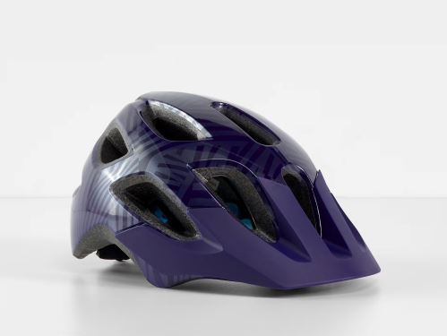 Bontrager Cyklistická přilba Tyro pro starší děti Purple Abyss/Azure vel.50 - 55 cm
