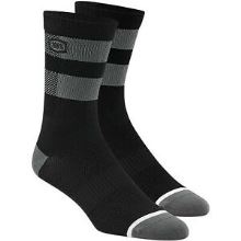 100% ponožky FLOW černé/šedá vel. L/XL