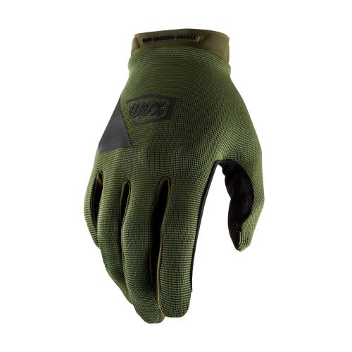 100% Rukavice Ridecamp na horská kola Army Green/Black