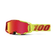 100% brýle motokrosové Armega Goggle Solaris - HIPER Red Mirror