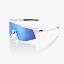 100% brýle Speedcraft Matte White - HiPer Blue Multilayer Mirror