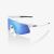 100% brýle Speedcraft Matte White - HiPer Blue Multilayer Mirror