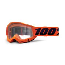 100% brýle motokrosové ACCURI 2 Goggle Orange - Clear Lens