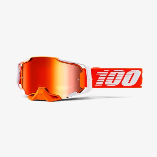 100% brýle motokrosové Armega Goggle Regal - Mirror Red Lens