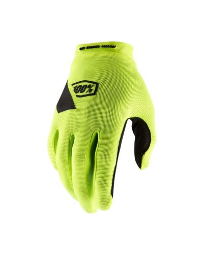 100% Rukavice Ridecamp na horská kola Fluo Yellow