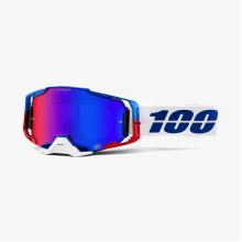 100% brýle motokrosové Armega Goggle Genesis - HiPER Blue/Red Mirror Lens