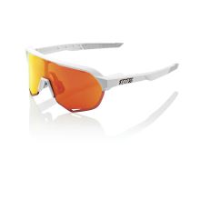 100% brýle S2 - Soft Tact Off White - HiPER Red Multilayer Mirror Lens