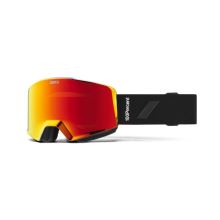 100% MX brýle NORG HiPER Goggle Black/Red - Mirror Red Lens