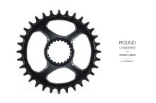 GARBARUK převodník SHIMANO Round M9100 34T Black Custom Offset 6.4 (28-32T), 5.9 (34-36T), 3.9 (38T)