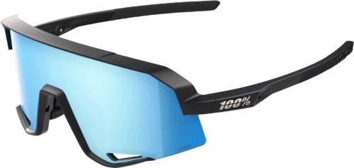 100% cyklistické brýle Slendale Matte Black - Hiper Blue Multilayer Mirror Lens