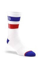 100% ponožky FLOW Performance Socks White S/M