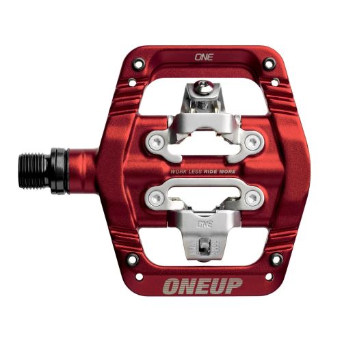 OneUp nášlapné pedály Clip, červená