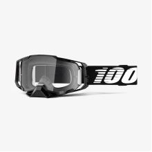 100% brýle motokrosové Armega Goggle Black - Clear Lens