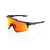 100% cyklistické brýle SPEEDCRAFT - Soft Tact Black - HiPER Red Multilayer Mirror Lens