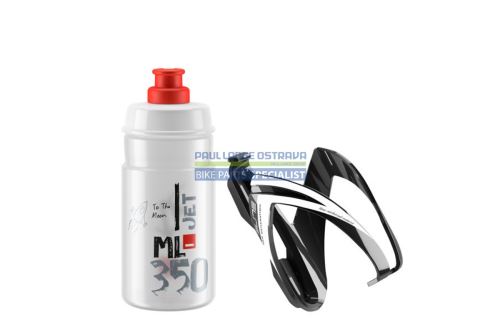 ELITE KIT CEO 24´ košík černý lesklý + láhev JET čirá/červená, 350 ml