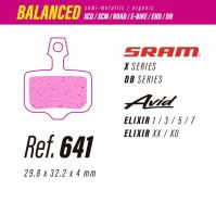 Less brzdové destičky servisní balení 30ks semi metallic/organic Sram x-db / Avid elixir (1)