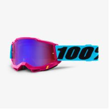 100% brýle motokrosové ACCURI 2 Goggle Lefleur - Mirror Red/Blue Lens