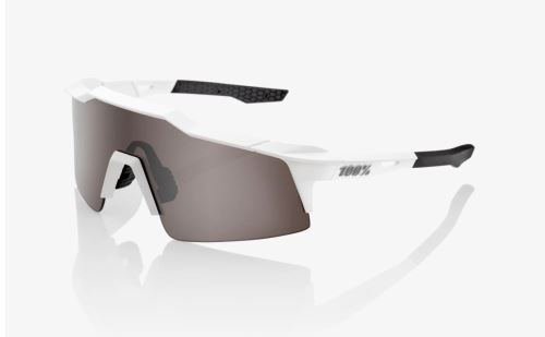 100% brýle Speedcraft SL Matte White / HiPer Silver Multilayer Mirror