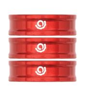 Industry Nine podložky pod představec - Headset Spacer 3x10mm, červená