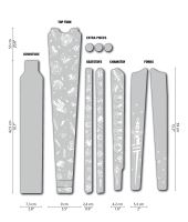 DYEDbro ochranná folie Old School Tattoo White Gravel mat (5)