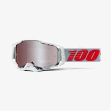 100% brýle motokrosové Armega Goggle X-Ray - HiPER Silver Lens