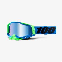 100% brýle motokrosové RACECRAFT 2 Goggle Fremont - Mirror Blue Lens