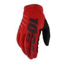 100% rukavice "BRISKER" Red XL