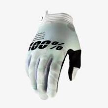 100% rukavice iTrack White Camo L