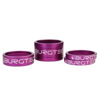 Burgtec podložky pod předstvec - Purple Rain (5mm Spacer x2, 10mm Spacer, 20mm Spacer)