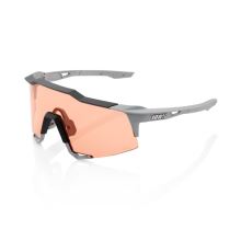 100% brýle Speedcraft - Soft Tact Stone Grey - HiPER Coral Lens