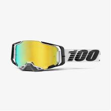 100% brýle motokrosové Armega Goggle Atmos - Mirror Gold Lens