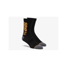 100% ponožky Rythym Merino zateplené černá/zlatá L/XL