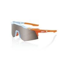 100% brýle Speedcraft XS - Soft Tact Two Tone - HiPER Silver Mirror Lens