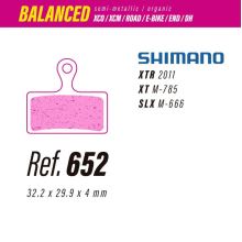 Less brzdové destičky servisní balení 30ks  semi metallic/organic Shimano xtr-xt-slx