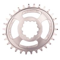 Burgtec převodník Oval GXP Boost 3mm Offset Thick Thin - 32T - Rhodium Silver