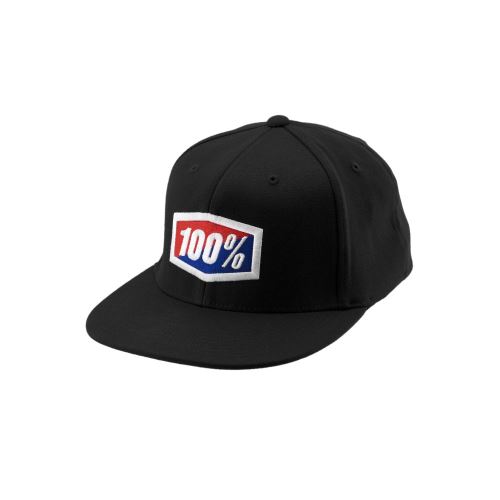100% kšiltovka OFFICIAL Flexfit Cap J-Fit Black