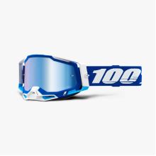 100% brýle motokrosové RACECRAFT 2 Goggle Blue - Mirror Blue Lens